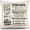 To My Bonus Daughter Gift Ideas Throw Pillow Covers for Bonus Daughter from Bonus Mom Bonus Dad Birthday Graduation Thanksgiving