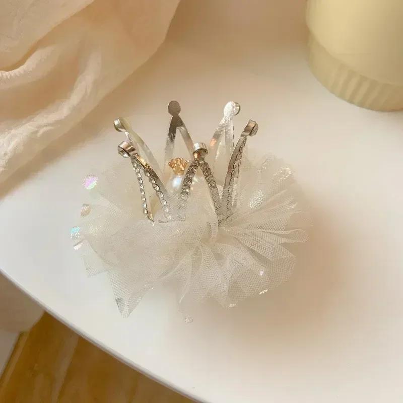 Hot Princess Children Girl Hairpin Sweet Vintage Crown Hair Clip For Kid Girl Birthday Party Decroative Hair Pin Little Girl