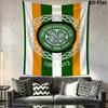 Celtic Football Club Wall Tapestry Aesthetic Wall Hanging Printed Fabric Blanket Decorative Tapestries for Bedroom Living Room Home Decor