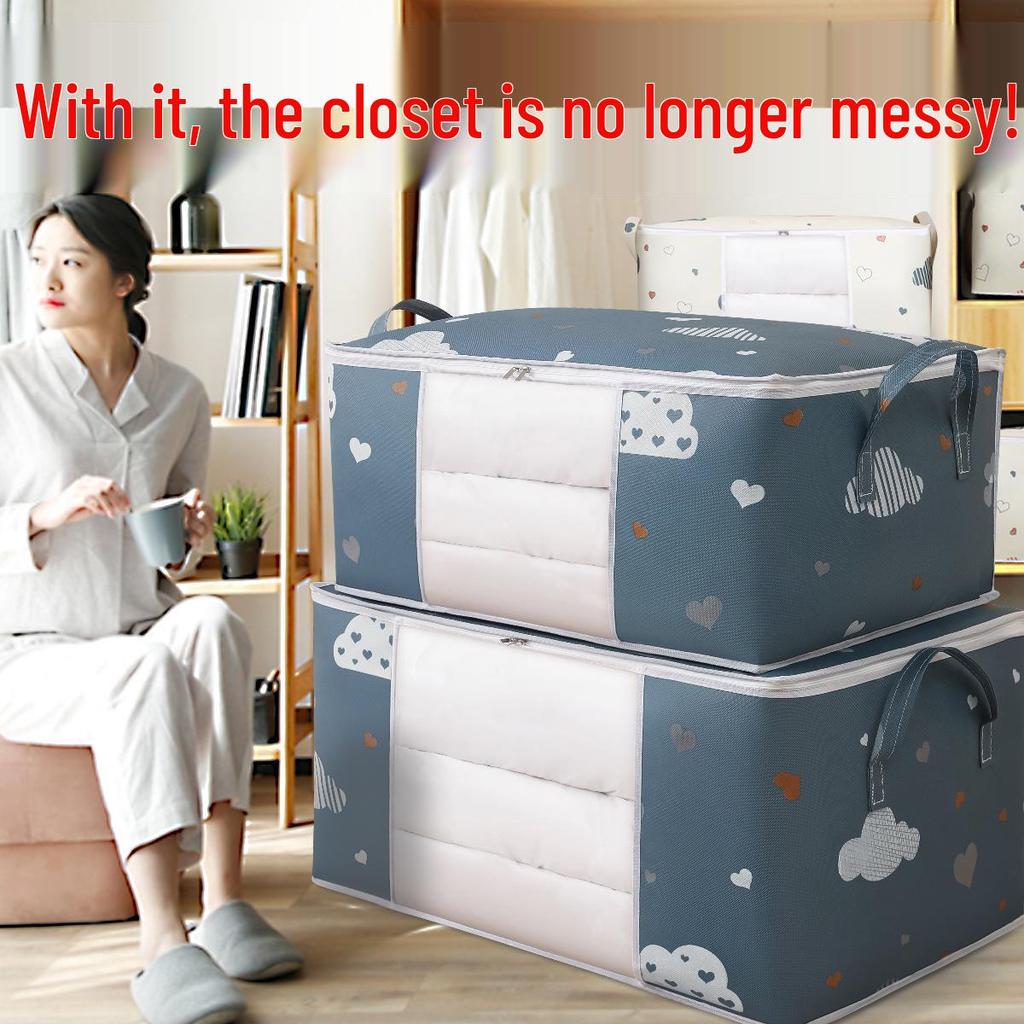 Extra Large Dustproof Quilt and Clothing Storage Bag with Handle