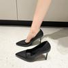 Size 34-43 large size women's shoes 41 fat feet thin heels pointed high heels women's Korean version fashion spring small single shoes 42
