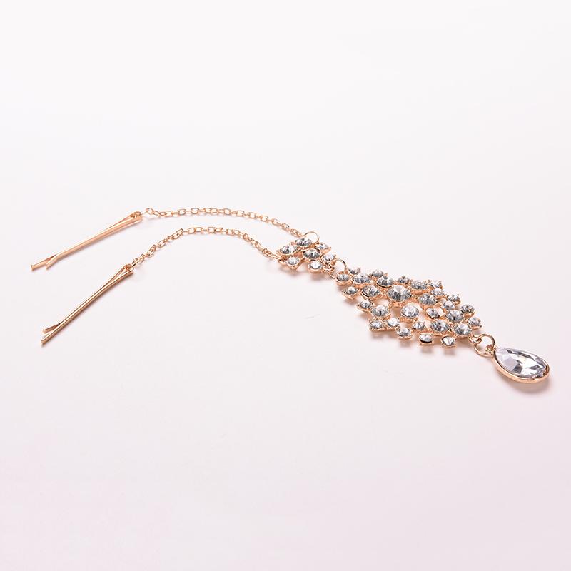 Frauen Haar Clip Perlen Blume Tropfen Haar Pins Stirn Schmuck Haar Clip Haarnadeln