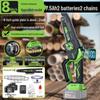 Greener 21V 8-inch Cordless Handheld Mini Chainsaw CN Plug (adapter Included)