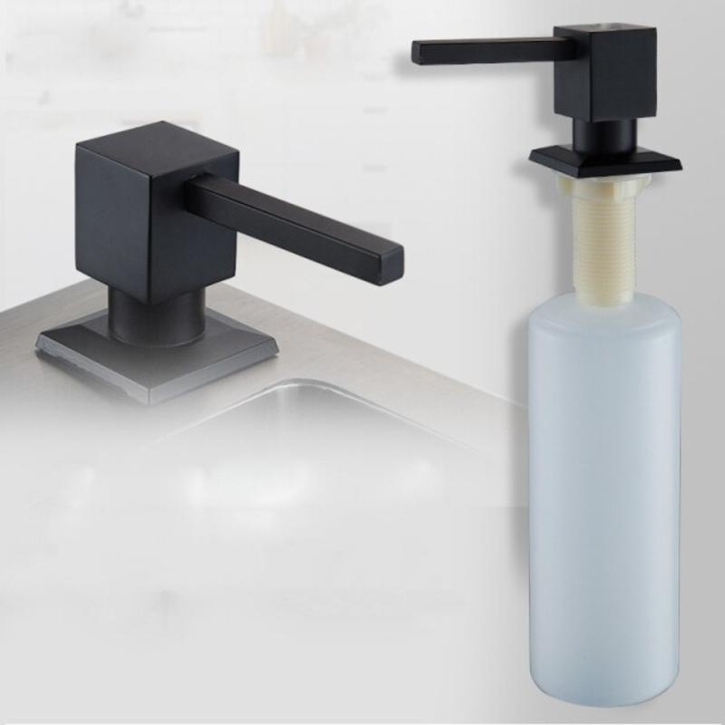 Refillable Kitchen Dispensers Square Pump Square Pump Ready Soap Dispensers for Built-in Dispenser for Kitchen Countertop | Liquid Soap Dispensers