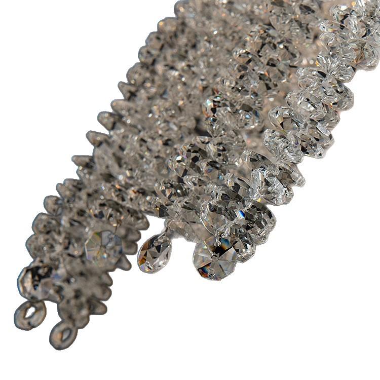 French Crystal Chandelier: Luxury Retro Tassel Light for Bedroom or Restaurant