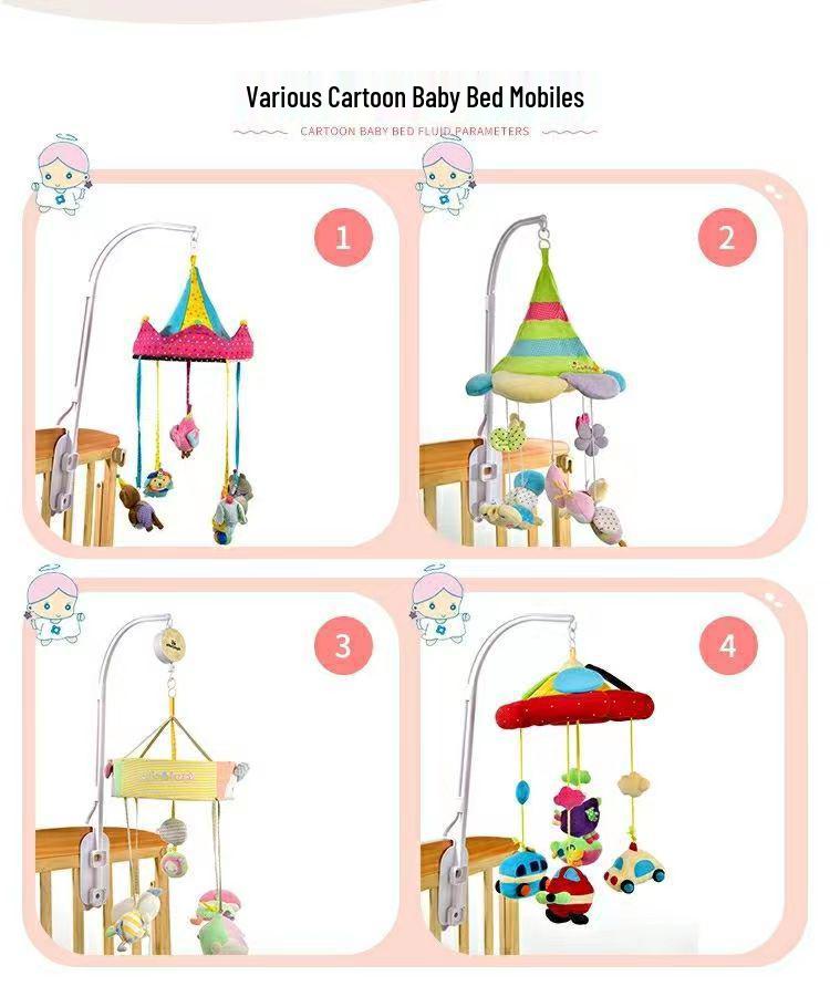 Rotating Musical Crib Mobile with 35 Melodies – DIY Baby Bed Bell Ornament