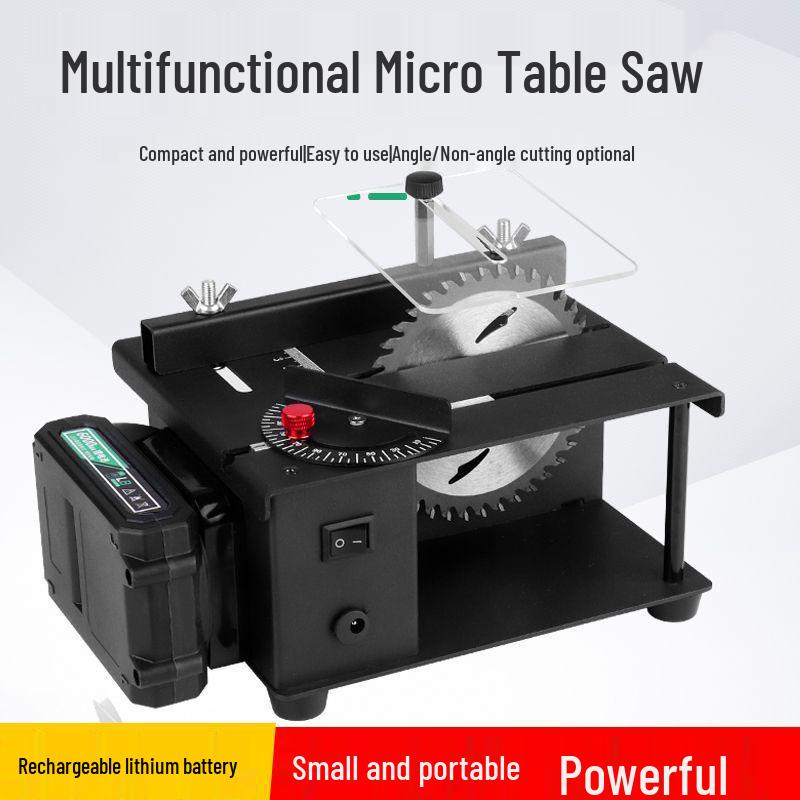Compact Multi-Functional Table Saw for DIY Woodworking & Jade Cutting
