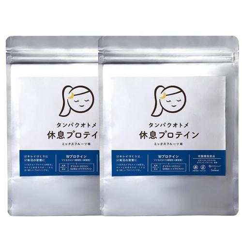 

Набор из двух упаковок протеина Tamachan Shop Protein Otome (Протеин для отдыха, 260 г x 2 пакета) Сделано в Японии с сывороточным и соевым протеином, 25 ингредиентами для красоты и ком