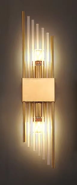 Slash - Large Crystal Wall Lamp 50cm, 2xE14, Gold, Brass