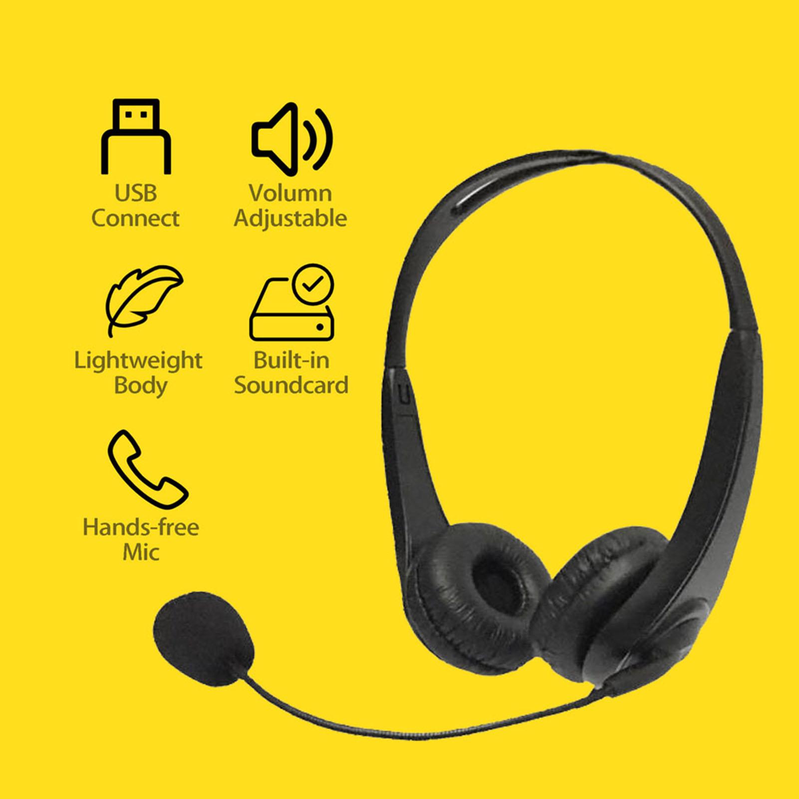 

Гарнитура центра обработки вызовов с микрофоном Двухсторонние наушники USB-кабель с регулируемым отключением микрофона