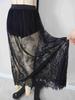 Women's Gothic Lace See-Through Long Skirt – European & American Summer Style