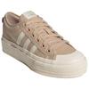 adidas Originals Nizza Platform Comfortable Versatile Non-Slip Durable Low-Top Skate Shoes Unisex Sneakers Light-Brown JQ9150