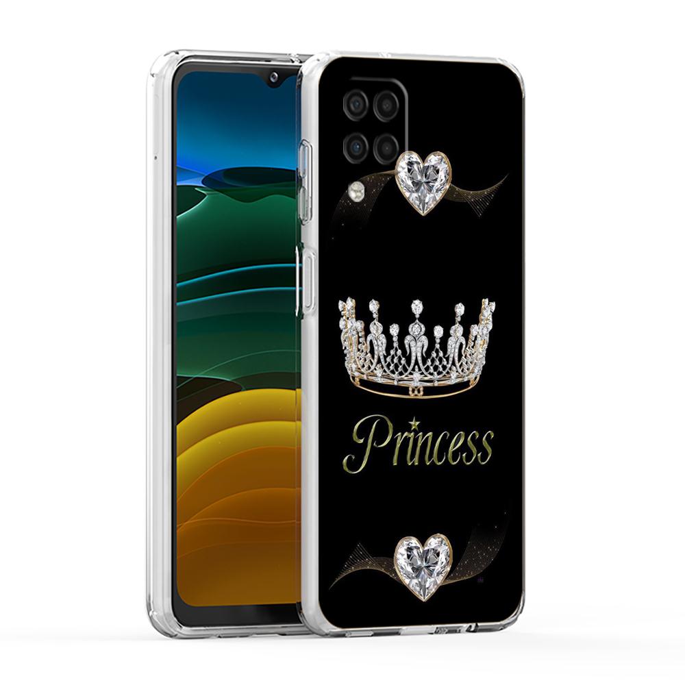Diamond Crown Case for Samsung Galaxy A13 A22 A32 A52 A72 A51 A71 A11 A31 A41 A33 A53 A73 5G Transparent Silicone Shell Capa Bag