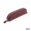 Vintage Reißverschluss Leder Federmäppchen Perfekte Größe Aufbewahrung für Männer & Frauen Schreibwaren & Make-up-Utensilien
