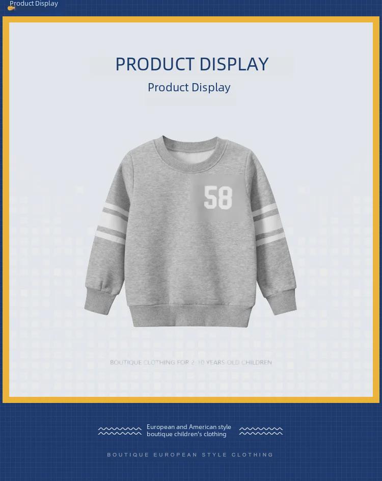 27kids Children's Pullover Sweater with Velvet - New 2024 Spring Collection