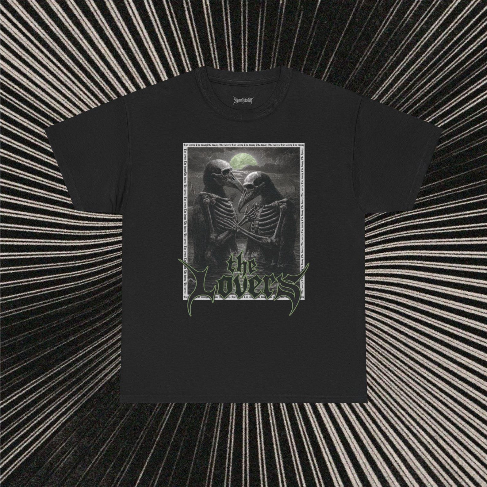 Alternative Metalcore Penguin Skeleton Lovers Unisex Tee, Gothic Style Band Shirt, Rock Shirt, Metal shirt, grunge, dark art, occult, goth XL