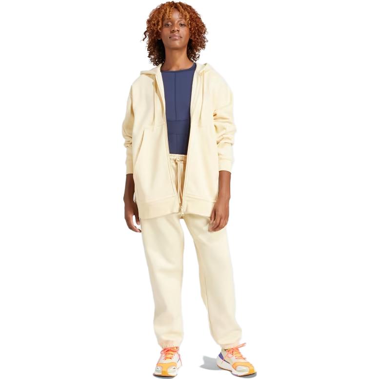 Adidas X Stella McCartney Sweatshirts Women's Beige Hooded Moderate Cardigan IB5112