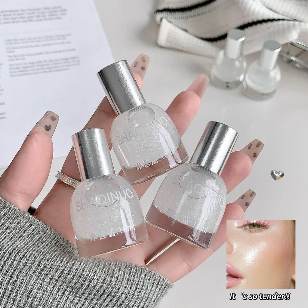 CROSSHAQINUO Shimmer Liquid Highlighter - Three-Dimensional, Clear & Translucent Glow Face Cosmetics.