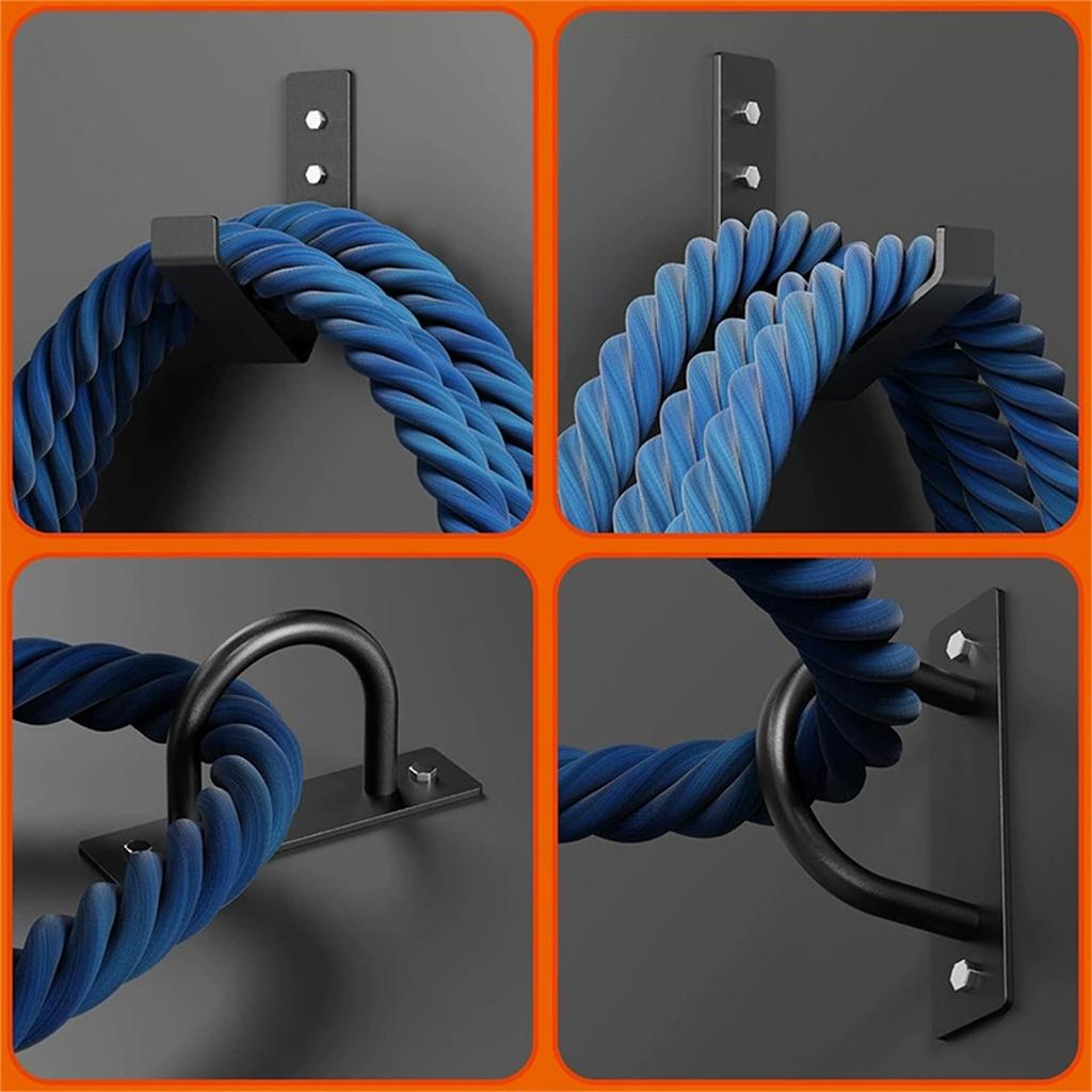 Training Rope Organization and Storage Tool Fitness Rope Wall Mount