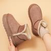 Arctic Winter Boots for Women - Thermal Knee-High Snow Boots with Anti-Slip Thick Sole & Slavic Knit Pattern