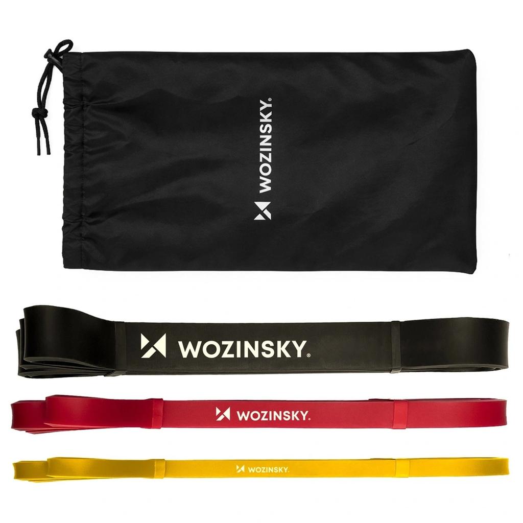 Latex resistance bands for fitness training exercises - 3 pcs.