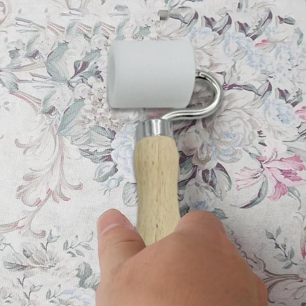 Tapetovací váleček Dvojitá hlava Hladítko na papír Kolečko Váleček na spoje pro tapetování Pro tisk Řemesla Tisk Lepení Lisování