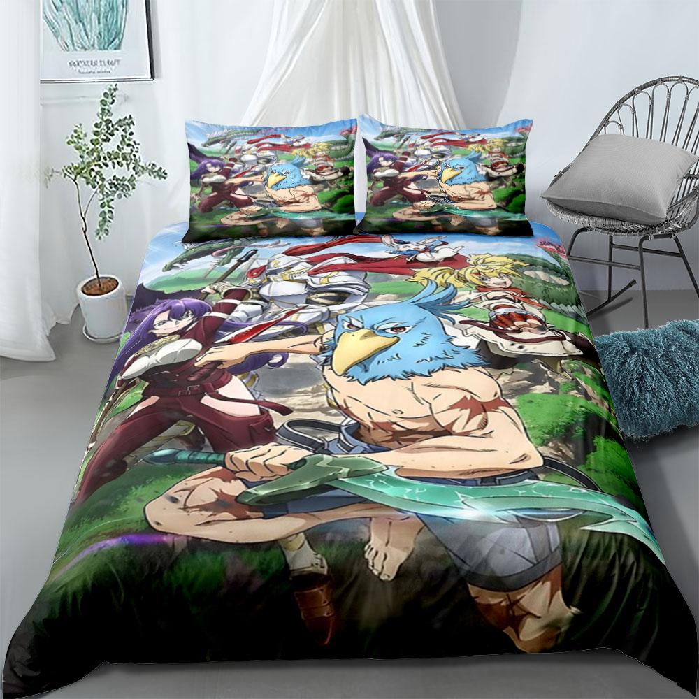 

Shangri La Frontier Duvet Cover Set without sheet King Queen Double Full Twin Single Size Bed Linen Set 135x200cm