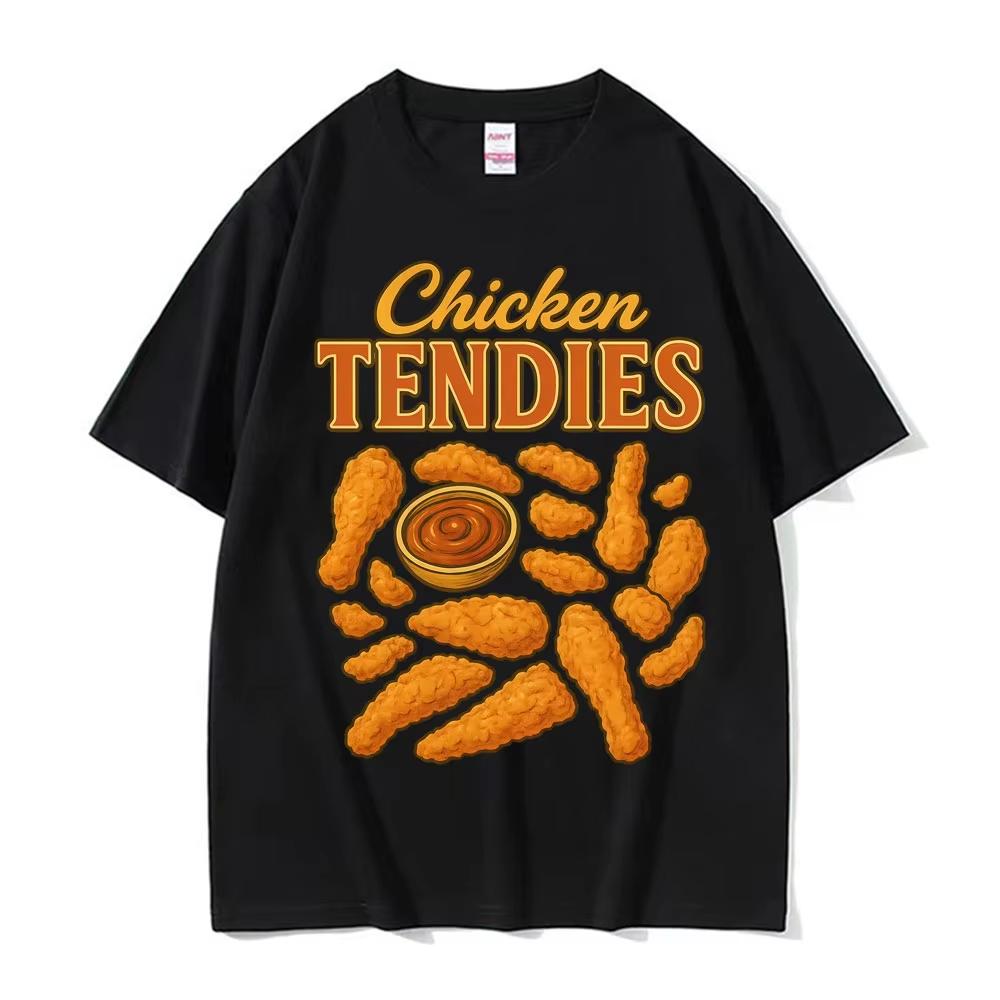 

Chicken Tendies Goofy Stupid Funny Meme Graphics T-shirts Men s Clothing Vintage Classic Y2K Humor T Shirt 100% Cotton Tee Shirt S разноцветный