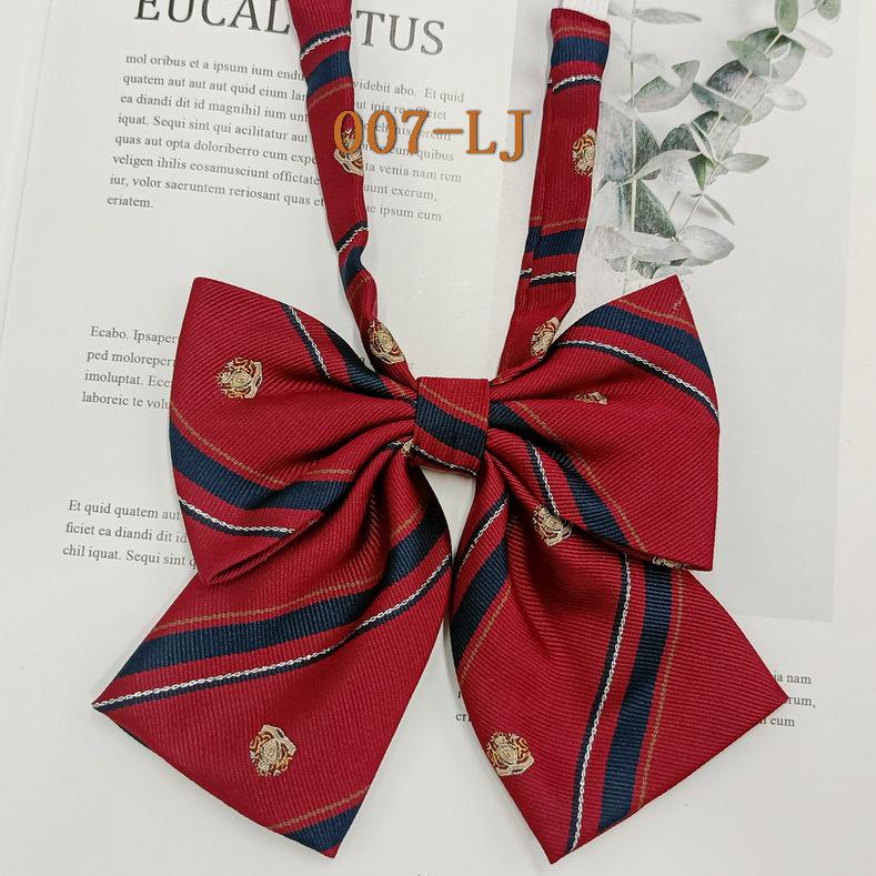 Plaid Flower Collar Bow Tie - Korean Fashion Harajuku Style for Women & Students.