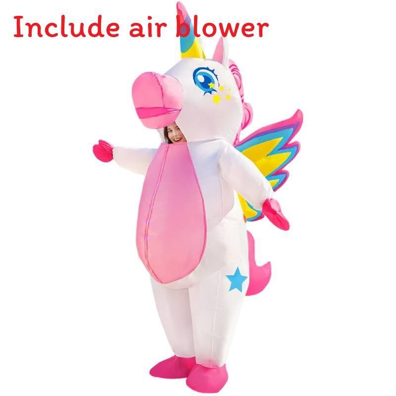 Flamingo Clown Shark Pig Koala Animal Inflatable Suit Cosplay Halloween Party