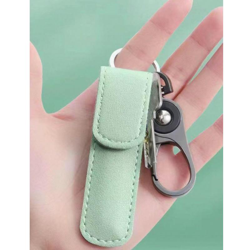 6-Piece Portable Ear Cleaning Kit with Spiral Spring Ear Picks, Carbon Steel Earwax Remover Tool for Home Travel Hygiene Care