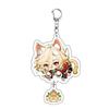 Game Keychains Acrylic Figure School Bag Keychian Holder Key Ring For Children Girl Men Accessories