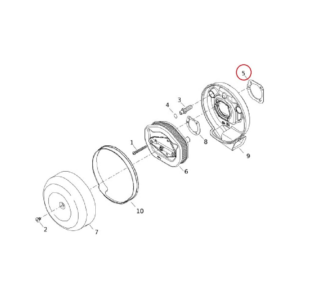 Genuine Harley Carburetor Intake Gasket (5) 29062-95B