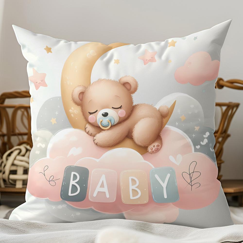 Sweet Dream Bear BABY Pillowcases · Essential for Cozy Nursery DecorLiving Room Sofa Cushion Cover, Bedroom Room Decoration