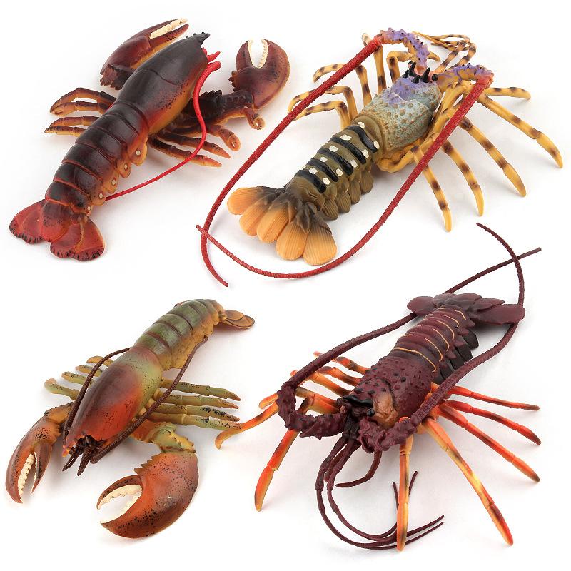 Marine Life Plastic Simulation Lobster Marine Animal Submarine Toy Figurine Decoration