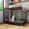 Indoor Dog Cage with Toilet for Medium To Large Breeds - Suitable for Border Collie, Golden Retriever, Bichon, and Smaller Dogs