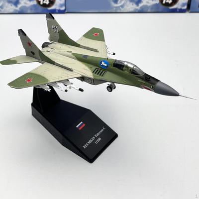 1/100 Rus Mig 29 Jagdflugzeug Legierung Flugzeugmodell Diecast für Display Flugzeug Café TV
