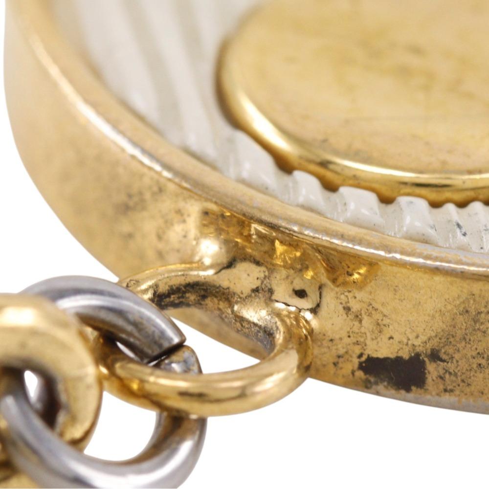 LOUIS VUITTON Portocle Spring Street key ring M69008 Bag charm Plated Gold/Monogram canvas unisex Used