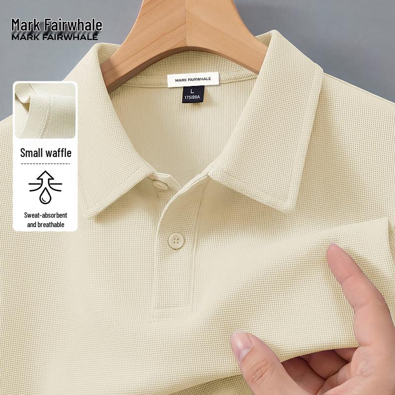 Mark Fairwhale Men s Solid Waffle Polo Shirt L