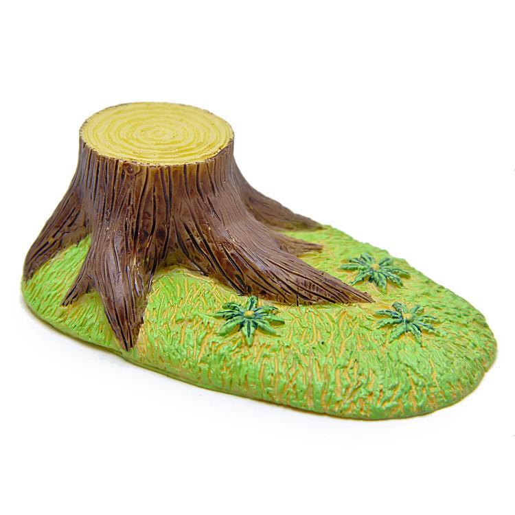 Tree Cartoon Stump Green Grassland Mini Model Decoration For Micro Scenery Props