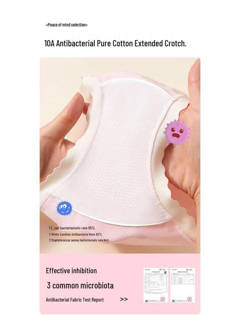 Dívčí bavlněné kalhotky s vysokým pasem - Měkké, pohodlné pro děti