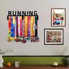 1pc Metal Medal Holder for Runners, Wall Mount Display for Medals and Hats, 11.81 Inch Iron Decor for Living Room Bedroom Porch, Gift for Athletes