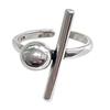 Lan Zhi 925 Sterling Silver Irregular Open Ring for Women - Non-Fading Index Finger Jewelry