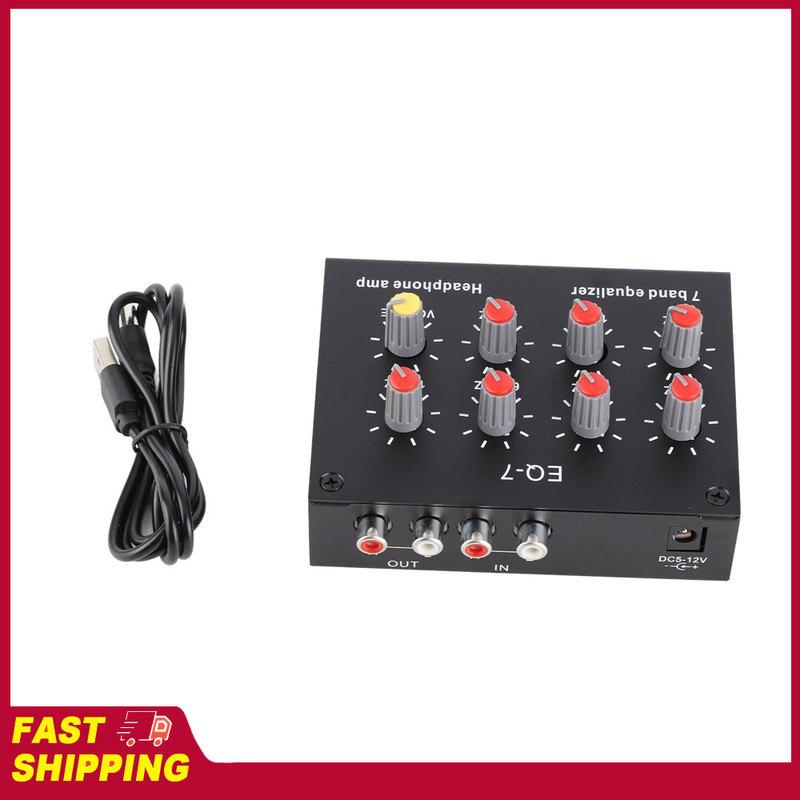 7 Band Sound Equalizer 12dB High Bass 7 Band Car Sound Equalizer Adjustment Dual Channel Digital Equalizer 7 Band Equalizer Tool
