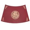 New Chinese restaurant Hotel round table leather placemat Western food mat Double-sided fan-shaped thermal insulation dining table mat Plate mat Fu