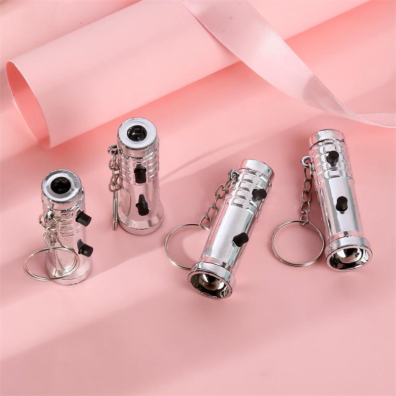 Ultraviolet LED Dual-Purpose Mini Flashlight Keychain for Banknote Detection