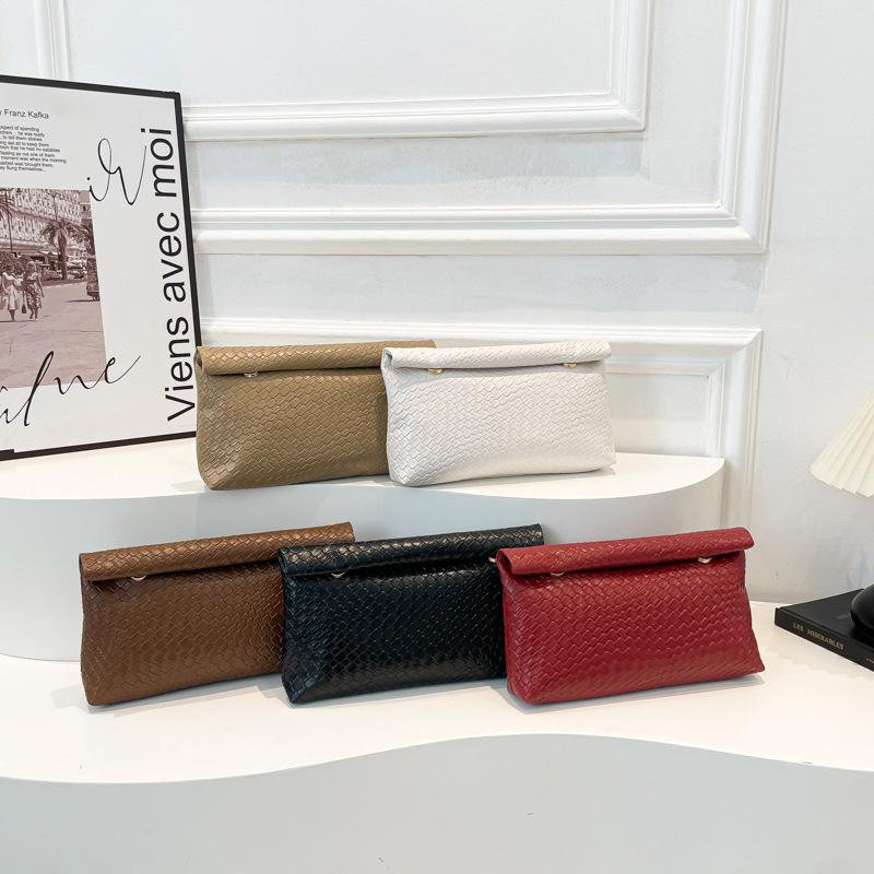 Elegantní multifunkční dámská psaníčko velká kapacita tkaný vzor večerní kapsa na telefon peněženka na mince luxusní dlouhá peněženka