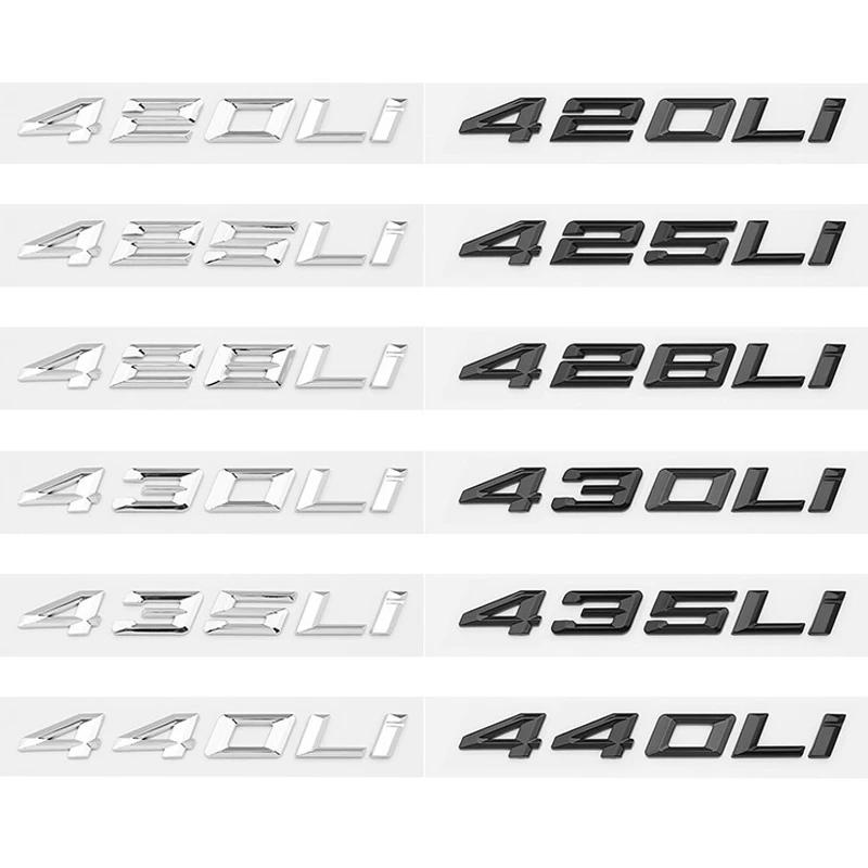 ABS Car Rear Trunk Letters Logo Badge Emblem Sticker For Series 420Li 425Li 428Li 430Li 435Li 440Li F30 F32 F33 F36 G26 G22