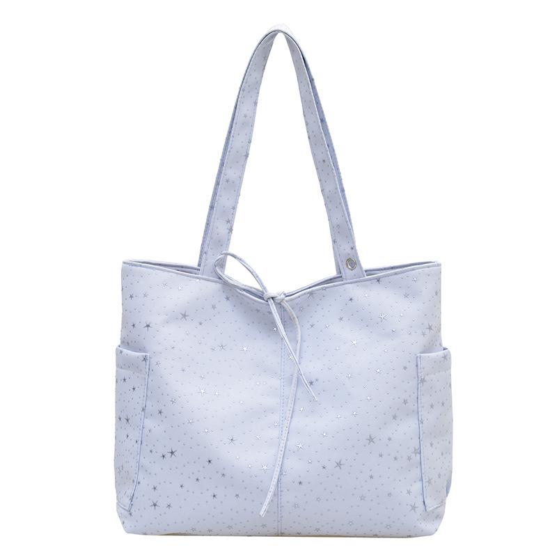 

Korean version of largecapacity cute girl casual nylon bag new fashion trend versatile shoulder tote bag синій