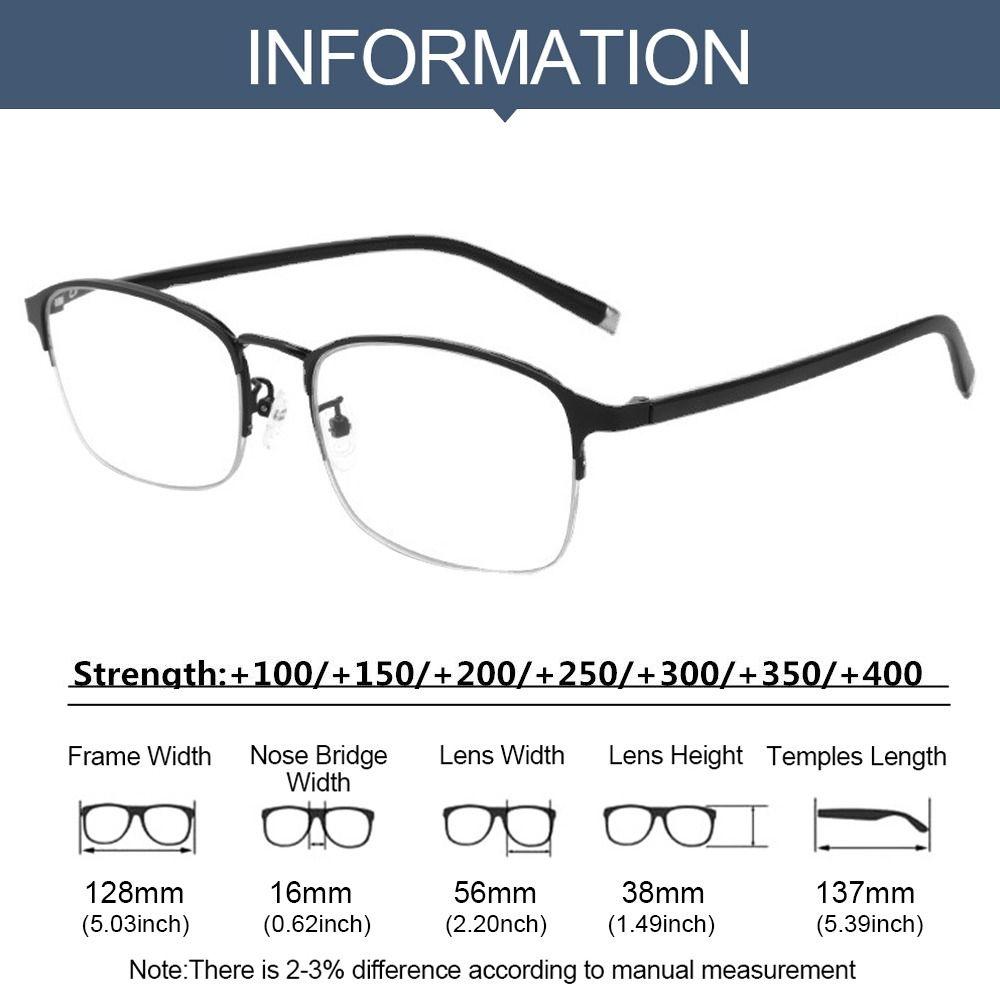 Simple Frame Vintage Reading Glasses Progressive Multifocal Anti-Blue Light Ultra Light Glasses